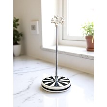 Siyah Seramik Rulo Peçetelik, Şık Mutfak Aksesuarı