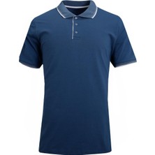 Uki Indigo Comfort Fit Polo Yaka Pike T-Shirt