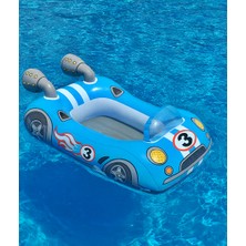Araba Binici Bot - Car Cruise - Çocuk Şişme Araba Bot - Deniz Binici Araba - Yüzen Araba - Şişme Binici Araba 107X69 Cm.