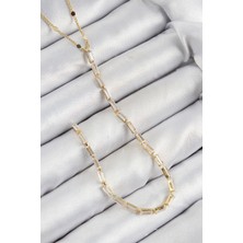 Pirinç Zirkon Taşlı Model Gold Renk Y Kolye