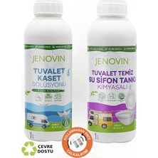 Jenovin Sifon Temizliği Karavan & Tekne Tuvalet Wc Atık Kimyasalları Çam Kokulu 1 L | Katı Atık Parçalama