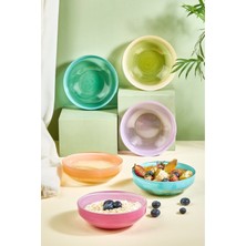 Renkli 6 Parça Cam Dondurma ve Meze Kase Seti, Şık ve Kullanışlı Tasarım