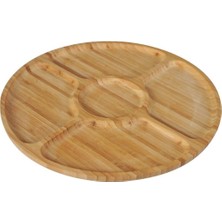 Dönen Servis Tabakası 28 Cm, Kahverengi, Şık ve Dayanıklı Tasarım