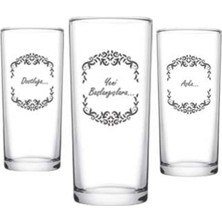 Karışık Baskılı 6'lı Bardak Seti, Şık ve Renkli Tasarım, Hediye Seçeneği