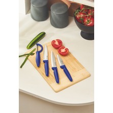 Mavi 4 Parça Bıçak Seti, Şık ve Kullanışlı Mutfak Araçları