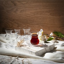 12 Parça Beyaz Çay Seti, Zarif ve Şık Tasarım