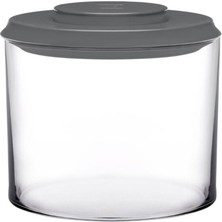 Gri Kapaklı 700 cc Cam Saklama Kabı, Şık ve Pratik Kullanım Sağlar