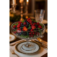 El Yapımı 24 cm Ayaklı Meyve Sunumluk, Şık ve Fonksiyonel Tasarım