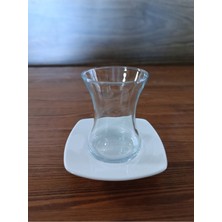 6'lı Cam Bardak ve Tabak Seti, 10,5 Cm, Şık ve Dayanıklı Tasarım