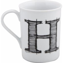 Beyaz Harf H Kupa 04A P016103, Şık ve Kullanışlı Hediyelik Tasarım