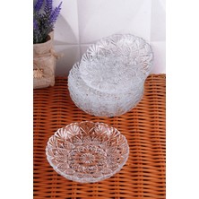 6'lı Cam Tatlı ve Çerezlik Takımı, Şık ve Kullanışlı Ev Için Ideal Seçim