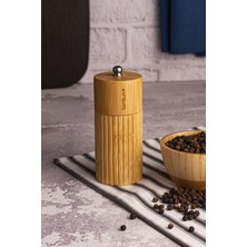 Beyaz Öğütücü Değirmen Seti, Tuzluk ve Biberlik ile Şık ve Pratik Kullanım