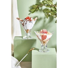 6 Parça Şeffaf Cam Kase Seti, Tatlı, Puding ve Dondurma Için Ideal