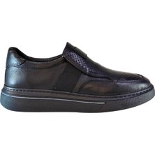 Who What Wear Erkek Hakiki Tabaka Deri Lastik Bantlı Sneakers Ayakkabı 25WM0301