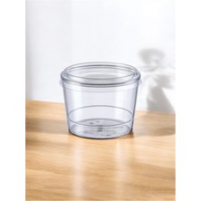 Turuncu, 250CC, 30'lu Set, Kapaksız Plastik Tatlı Kabı, Pratik Kullanım