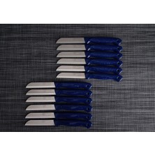 Parlak Lacivert Meyve Bıçakları 12'li Set