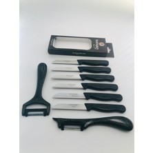 Gümüş Parıltılı 6 Bıçak ve Set, Şık ve Zarif Tasarım