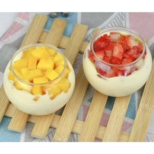 Beyaz 6'lı Cam Fanus Sunum Kasesi, Şık ve Kullanışlı Tasarım.