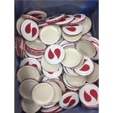 Kavanoz Kapakları 82MM, 100 Adet, Kırmızı Renkli, Güçlü ve Şık Tasarım