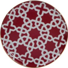 Fuşya Düz Tabak, 20CM, Şık ve Modern Tasarım, Zarif Mutfak Aksesuarı