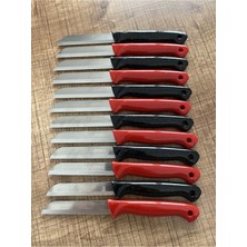 Siyah Kırmızı 12'li Çok Amaçlı Bıçak Seti