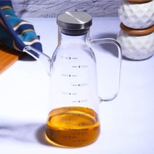 Turuncu Borosilikat Cam Yağlık 750 Ml, Şık ve Dayanıklı Mutfak Aksesuarı