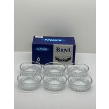 6'lı Kahverengi Cam Küllük Seti, Şık ve Kullanışlı Tasarım