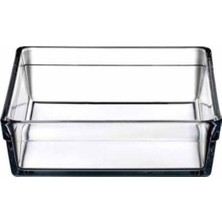 Beyaz Cam Kare Kase, Şık ve Kullanışlı Mutfak Aksesuarı