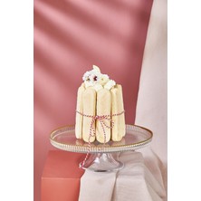 Beyaz 21 cm Pasta ve Tatlı Sunum Standı, Şık ve Kullanışlı Tasarım