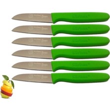 Yeşil 6'lı Meyve Bıçağı Seti, Şık ve Dayanıklı, Pratik Kullanım