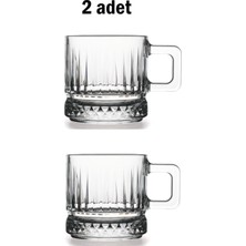 Turuncu 2'li Kulplu 195CC Bardak Seti, Şık ve Kullanışlı Tasarım