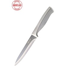 Gri Çok Amaçlı Mutfak Bıçağı 13CM, Dayanıklı ve Çok Yönlü Kullanım Için Idealdir