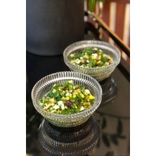 Turuncu Cam Salata Sunum Kasesi, 15 Cm, Şık ve Kullanışlı Küçük Boy