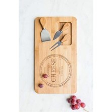 4’lü Bambu Peynir Servis Tabağı Seti, Şık ve Kullanışlı Kahvaltı Sunumu