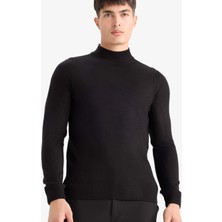 DeFacto Slim Fit Yarım Balıkçı Yaka Basic Triko Kazak R1127AZ25WN
