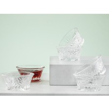 6'lı Cam Reçellik Seti, Turuncu, 7,5 Cm, Şık ve Kullanışlı Mutfak Aksesuarı