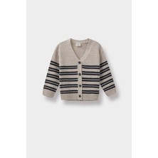 DeFacto Erkek Bebek Çizgili Düğmeli Triko Hırka F2392A525AU