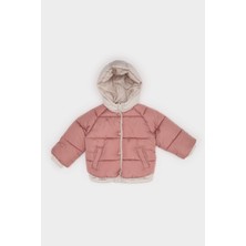 DeFacto Kız Bebek Rüzgar Geçirmez Kapüşonlu Fermuarlı Şişme Mont C5312A525AU