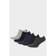 DeFacto Erkek 5'li Pamuklu Sneaker Çorap F5324AXNS