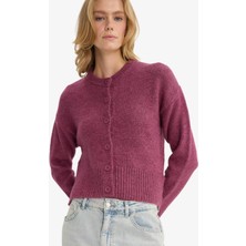 DeFacto Regular Fit Bisiklet Yaka Düğmeli Triko Hırka F3031AX25WN