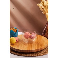 Çift Cidarlı Cam Kase, Çerezlik ve Sunum Için 300 Ml, Şık ve Dayanıklı Tasarım