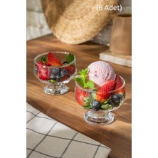 Turuncu 6'lı Ayaklı Kare Cam Dondurmalık Şık ve Kullanışlı Tasarım