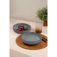 4'lü Mavi Kase Seti, 20CM, Modern ve Şık Tasarım