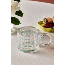 Gri 300 ml Lüsterli Cam Kupa, Şık ve Kullanışlı Içecek Kabı