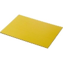 Şık 32X45 cm Altın Renkli Turta ve Pasta Altlığı, Dayanıklı ve Estetik Tasarım