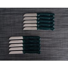 10'lu Yeşil Simli Meyve Bıçağı Seti, Pratik ve Şık Tasarım