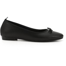 GÖNDERİ Kadın Siyah  Termo Taban Fiyonklu Babet