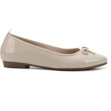 GÖNDERİ Kadın Ten - Rugan  Termo Taban Fiyonklu Babet