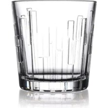 Şık 3'lü Viski Bardakları, 300CC, Turuncu Renkli, Modern Tasarım