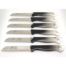 Tırtıklı ve Ebruli Tasarımlı Meyve Sebze Bıçağı, Şık ve Kullanışlı.